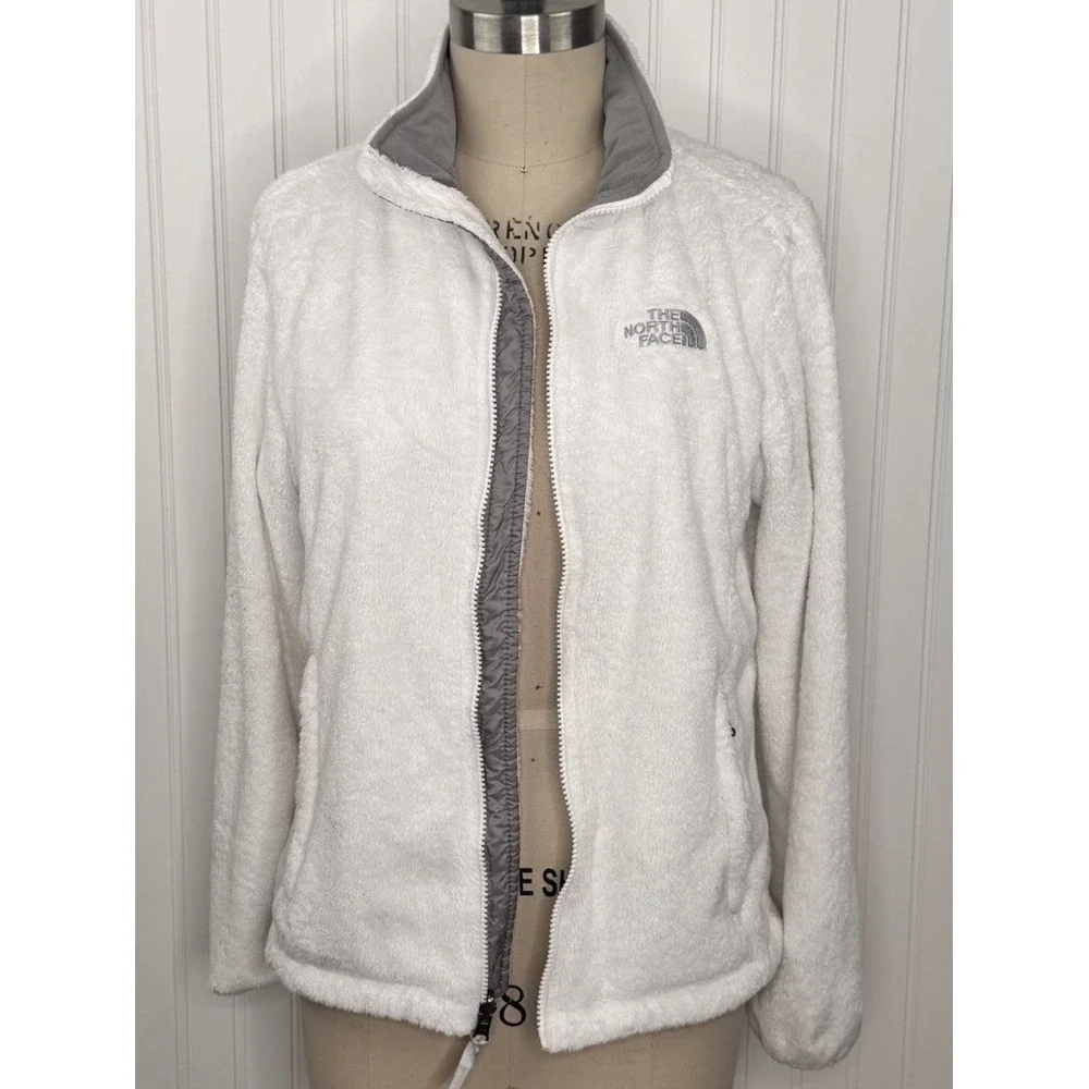 THE NORTH FACE Soft Faux Fur Jacket Women's Size M Full Zip - Picture 6 of 15